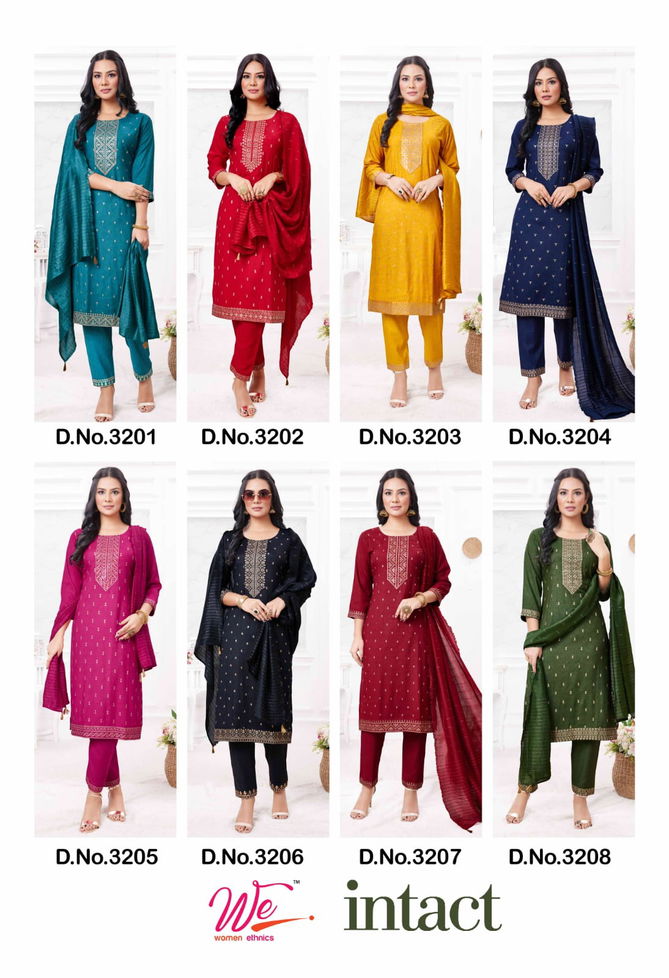 Wanna Intact Designer Rayon Readymade Suits Catalog
